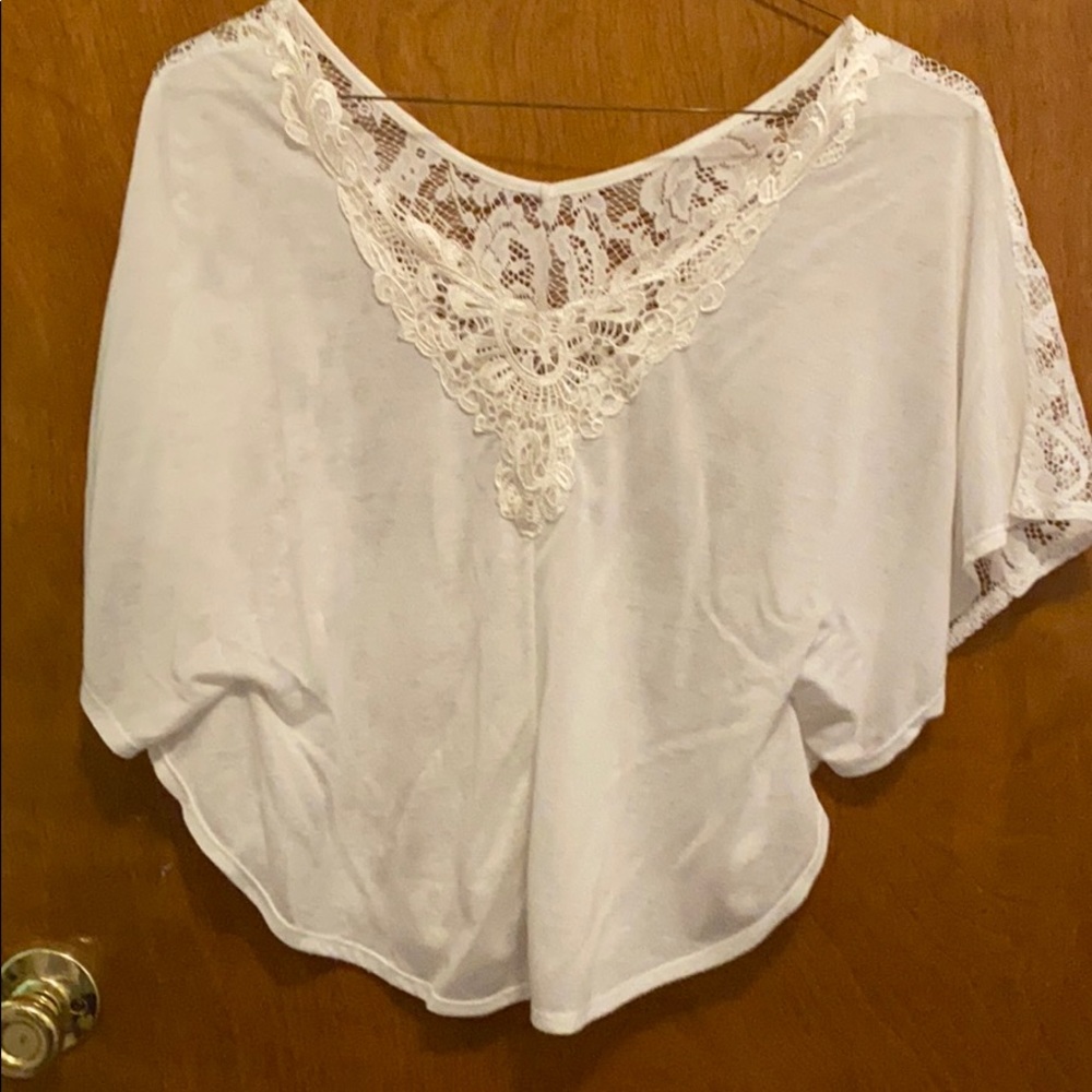 White lace blouse